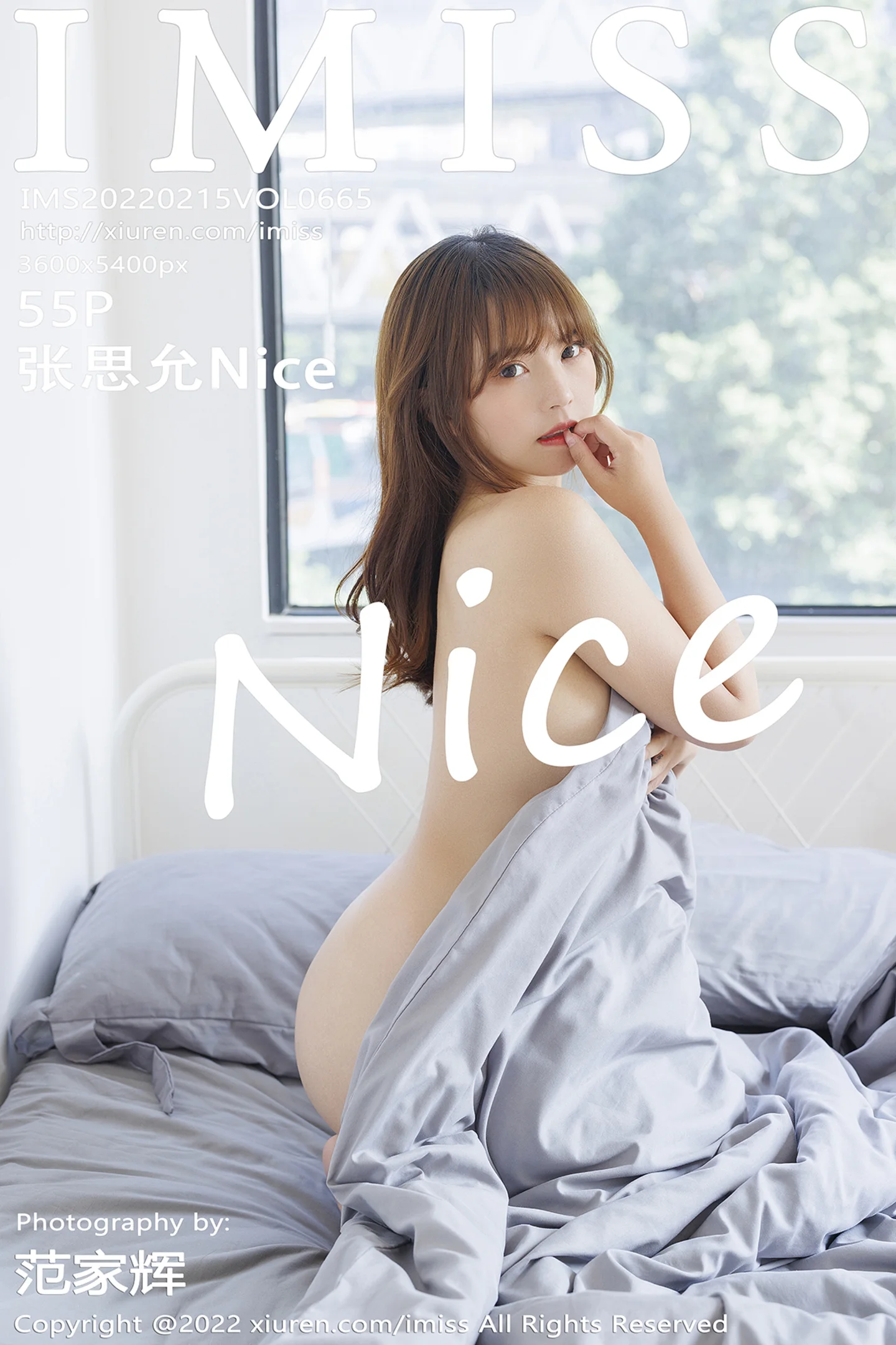 [IMISS爱蜜社]Vol.665_模特张思允Nice私房半脱露性感灰色内衣配原色丝袜撩人诱惑写真55P-秀人网 - XiuRen.Pro